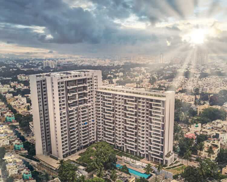 Peninsula Heights JP Nagar Bengaluru — ultra-luxury 3.5 and 5 BHK duplex apartments in twin iconic towers starting at ₹5.5 Cr by Peninsula Land